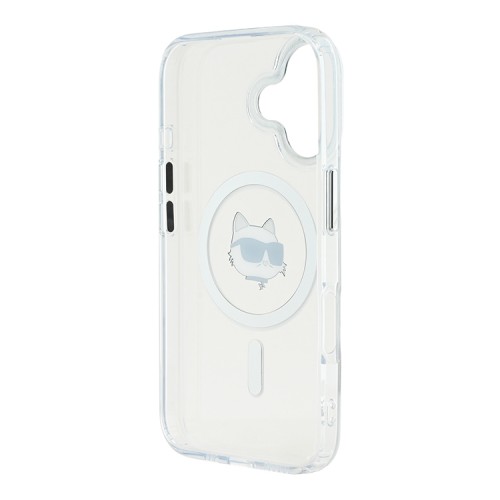 Karl Lagerfeld для iPhone 16 чехол PC/TPU NFT Choupette прозрачный (MagSafe)