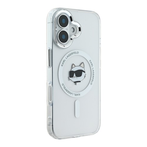 Karl Lagerfeld для iPhone 16 чехол PC/TPU NFT Choupette прозрачный (MagSafe)