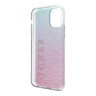 Чехол Guess Glitter Logo Hard Gradient для iPhone 11 Pro Max, розовый/голубой