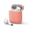 Чехол Elago Slim Silicone case для AirPods 1/2, оранжевый (peach)