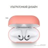 Чехол Elago Slim Silicone case для AirPods 1/2, оранжевый (peach)