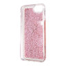 Чехол Guess Liquid Glitter Floating Hearts Hard для iPhone 7/8/SE 2020, розовый