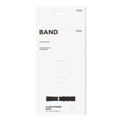 Ремешок Elago Premium Rubber для Apple Watch 42-41-40 mm, черный