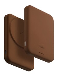Uniq внешний аккумулятор Lyden Lexa 5000W Magnetic wireless 15W USB-C PD 20W Caramel