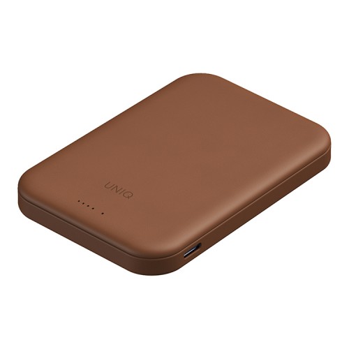 Uniq внешний аккумулятор Lyden Lexa 5000W Magnetic wireless 15W USB-C PD 20W Caramel