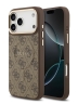 Guess для iPhone 17 Pro Max чехол PU 4G Classic metal logo Gold camera Hard Brown (MagSafe)