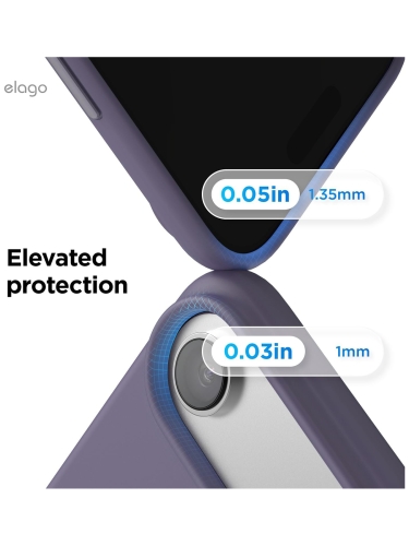 Elago для iPhone Air чехол Magnetic Silicone Deep Lavender (MagSafe)