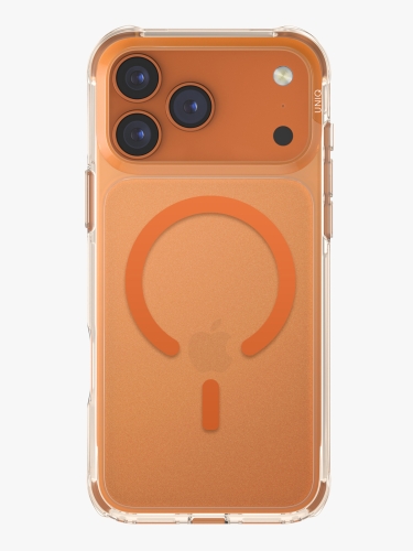 Uniq для iPhone 17 Pro Max чехол Lifepro Xtreme AF Frost Clear/Volt Orange (MagSafe)