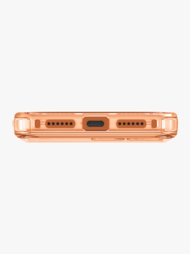 Uniq для iPhone 17 Pro Max чехол Lifepro Xtreme AF Frost Clear/Volt Orange (MagSafe)