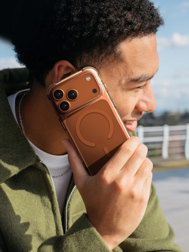 Uniq для iPhone 17 Pro Max чехол Lifepro Xtreme AF Frost Clear/Volt Orange (MagSafe)