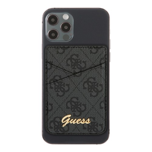 Бумажник Guess Wallet Cardslot Magsafe 4G Triangle logo, черный