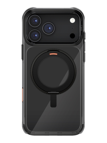 Uniq для iPhone 17 Pro Max чехол Swivix with 360-Rotating stand Carbon Black (Magsafe)
