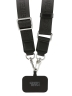 Karl Lagerfeld для iPhone 17 Pro Max чехол Crossbody Saffiano Metal Cam Hard + Strap Black (MagSafe)