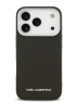 Karl Lagerfeld для iPhone 17 Pro Max чехол Crossbody Saffiano Metal Cam Hard + Strap Black (MagSafe)