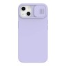Чехол Nillkin CamShield Silky Magnetic Silicone для iPhone 13, фиолетовый
