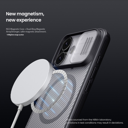 Nillkin для iPhone 17 чехол CamShield Pro Magnetic Transparent Black