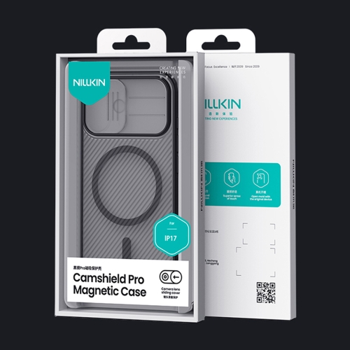 Nillkin для iPhone 17 чехол CamShield Pro Magnetic Transparent Black