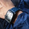 Кожаный ремешок Uniq Straden Waterproof для Apple Watch 49-46-45-44 мм, синий