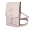 (Уценка) Сумка Guess Wallet Bag 4G Big metal logo для смартфонов, розовая