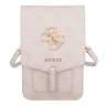 (Уценка) Сумка Guess Wallet Bag 4G Big metal logo для смартфонов, розовая
