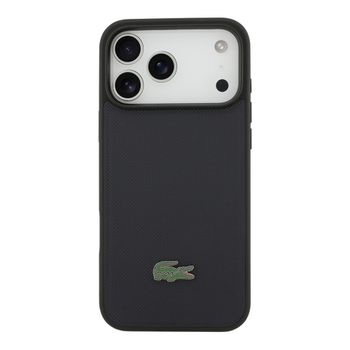 Lacoste для iPhone 17 Pro Max чехол PVC Lacquer Metal logo Hard Marine (MagSafe)