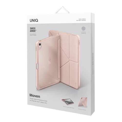 Чехол Uniq Moven для iPad Air 10.9 (2022/20) с отсеком для стилуса, розовый