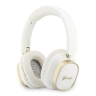 Guess наушники беспроводные накладные Bluetooth HP ENC Rectangle Satined PU Script Metal Logo White