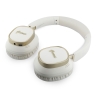 Guess наушники беспроводные накладные Bluetooth HP ENC Rectangle Satined PU Script Metal Logo White