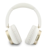 Guess наушники беспроводные накладные Bluetooth HP ENC Rectangle Satined PU Script Metal Logo White