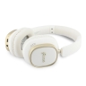 Guess наушники беспроводные накладные Bluetooth HP ENC Rectangle Satined PU Script Metal Logo White