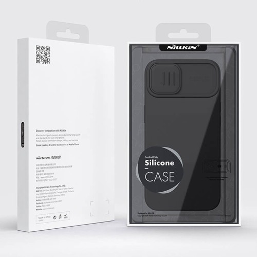 Чехол Nillkin CamShield Silky Silicone для iPhone 14 Plus, Elegant Black