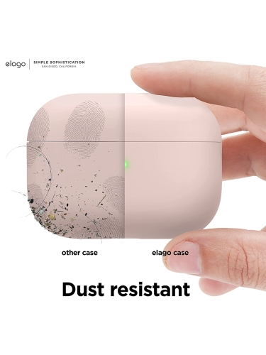 Чехол Elago Liquid case with Round strap для AirPods Pro 2, розовый
