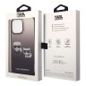 Чехол Lagerfeld Karl & Choupette Hard Gradient для iPhone 14 Pro Max, черная рамка
