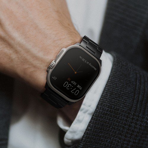 Ремешок Uniq OSTA Steel Strap для Apple Watch 49-46-45-44 мм, черный