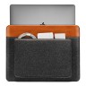 Tomtoc для ноутбуков 13" MacBook Pro/Air чехол-папка Light-A16 Laptop Sleeve 13" Gray/Brown
