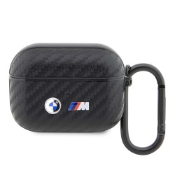 BMW для Airpods Pro чехол M-collection PU carbon Double metal logo Black