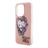 Hello Kitty для iPhone 15 Pro чехол PC/TPU Graffiti Guitar Hard Pink