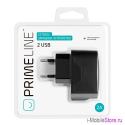 Сетевое зарядное устройство для телефона Prime Line 2-USB 2.1A