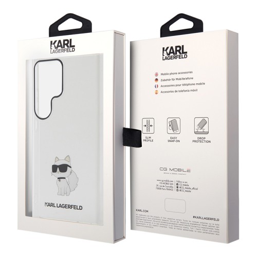 Karl Lagerfeld для Galaxy S24 Ultra чехол PC/TPU NFT Choupette Hard Transparent