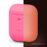 Чехол Elago Silicone для AirPods wireless, Neon Pink