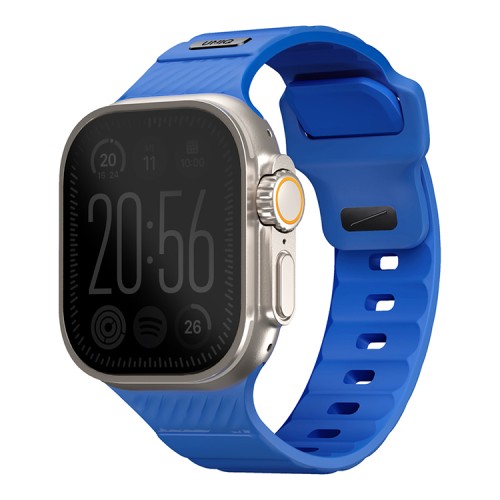 Uniq для Apple Watch 49-46-45-44 mm ремешок STRIDE FKM Rubber Cobalt Blue