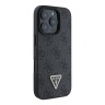 Guess для iPhone 16 Pro чехол со шнурком Crossbody PU кожа 4G Triangle Diamond logo Black