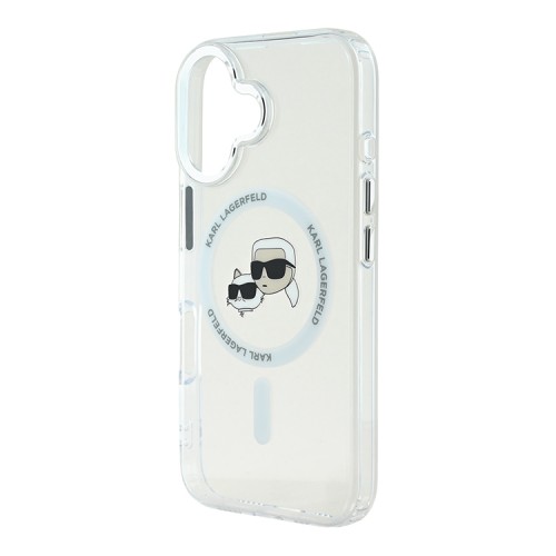 Karl Lagerfeld для iPhone 16 чехол PC/TPU NFT Karl&Choupette прозрачный (MagSafe)