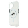 Karl Lagerfeld для iPhone 16 чехол PC/TPU NFT Karl&Choupette прозрачный (MagSafe)