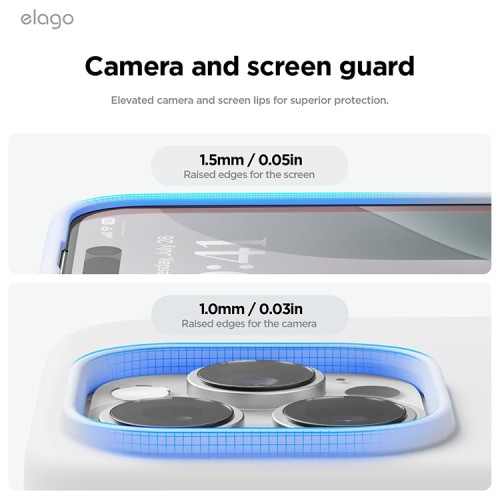 Elago для iPhone 16 Pro чехол Soft silicone (Liquid) White