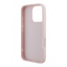 Karl Lagerfeld для iPhone 16 Pro чехол PU Quilted Signature metal logo Hard Pink