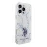 U.S. Polo для iPhone 16 Pro Max чехол PC/TPU Double Horse logo Chains Hard Transparent