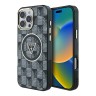Guess для iPhone 16 Pro Max чехол PC/TPU Jet Set Trianlge logo Metal camera Hard Black (MagSafe)