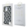Guess для iPhone 16 Pro Max чехол PC/TPU Jet Set Trianlge logo Metal camera Hard Black (MagSafe)
