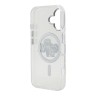 Karl Lagerfeld для iPhone 16 чехол PC/TPU Sketch Karl&Choupette Glitter Transparent (MagSafe)